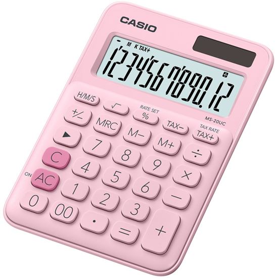 Obrázek z Kalkulačka Casio MS 20UC displej 12 míst - růžová