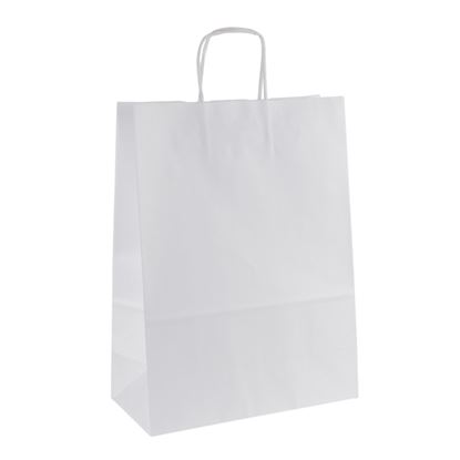 Obrázek Tašky papírové kraft kroucená ucha - 260 x 120 x 340 mm