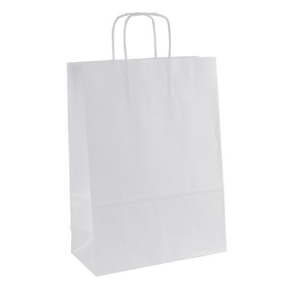 Obrázek Tašky papírové kraft kroucená ucha - 240 x 110 x 330 mm