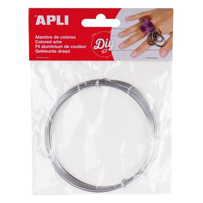 Obrázek Modelovací drát APLI stříbrný / šířka 1,5mm / délka 5m