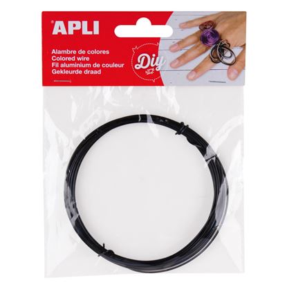 Obrázek Modelovací drát APLI černý / šířka 1,5mm / délka 5m