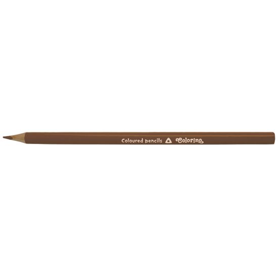 Obrázek z Pastelky Colorino trojhranné / 12 ks / hnědá