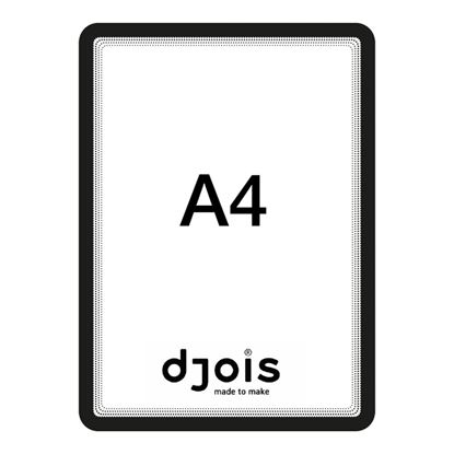 Obrázek Kapsy samolepicí Magneto - A4 / černá / 2 ks