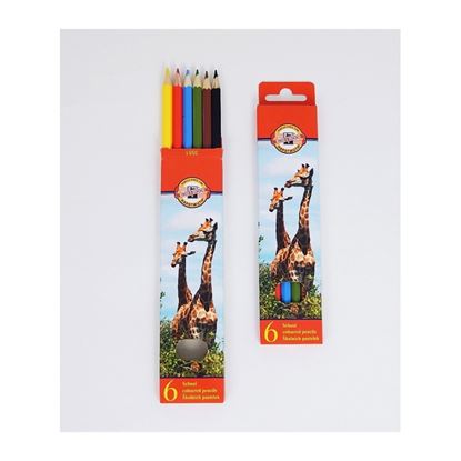 Obrázek Pastelky Koh-i-noor Veselé dlouhé / 6ks