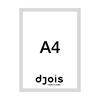 Obrázek z Magnetický informační rámeček LEAN - A4 / 230 x 317 mm / šedá / 10 ks