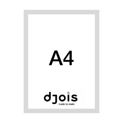 Obrázek Magnetický informační rámeček LEAN - A4 / 230 x 317 mm / šedá / 10 ks