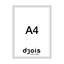 Obrázek Magnetický informační rámeček LEAN - A4 / 230 x 317 mm / šedá / 10 ks