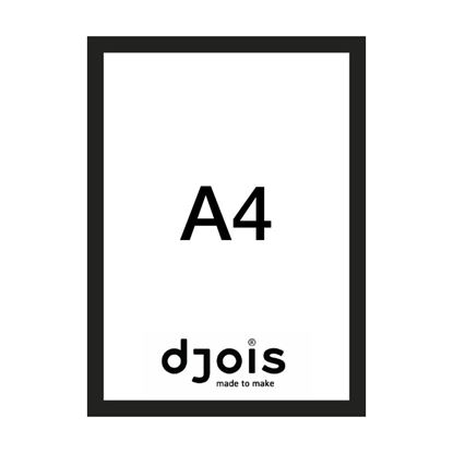 Obrázek Magnetický informační rámeček LEAN - A4 / 230 x 317 mm / černá / 10 ks