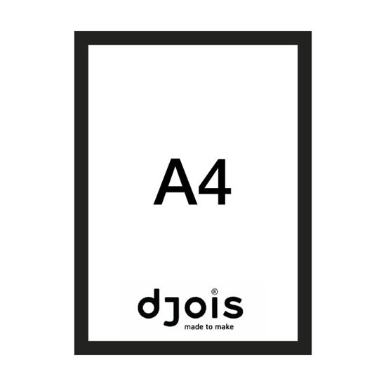 Obrázek z Magnetický informační rámeček LEAN - A4 / 230 x 317 mm / černá / 10 ks