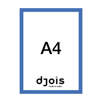 Obrázek Magnetický informační rámeček LEAN - A4 / 230 x 317 mm / modrá / 10 ks