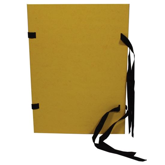 Obrázek z Spisové desky s tkanicí prešpánové - žlutá