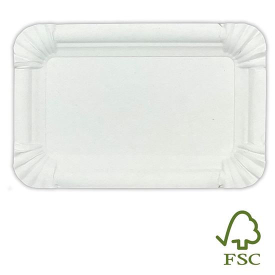 Obrázek z Tácky papírové - č. 4 / 130 x 200 mm / 100 ks