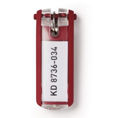 Obrázek Klíčenky - červená / 6 ks