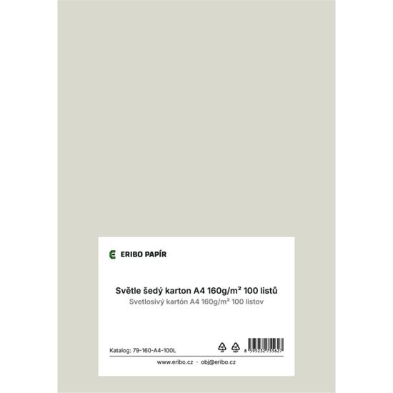 Obrázek z Barevný karton - A4 / 160 g / světle šedá