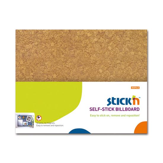 Obrázek z Nástěnka samolepicí Stick´n by Hopax - design korek / hnědá