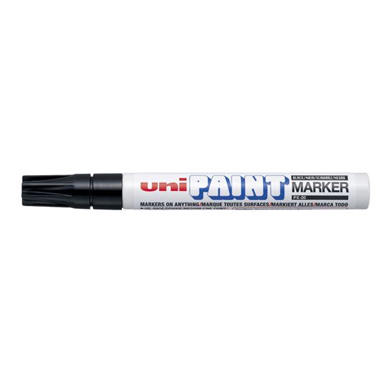 Obrázek z Popisovač UNI PAINT PX-20 lakový Medium / černá