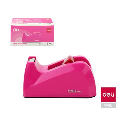 Obrázek Stolní odvíječ lepicí pásky DELI - růžová