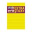Obrázek Samolepicí bločky Stick´n by Hopax Extra Sticky - 101 x 150 mm / linka / 90 lístků / neonová žlutá