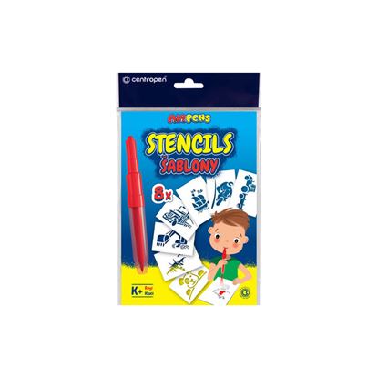 Obrázek Šablony pro foukací fixy Centropen 9996 - K / motivy pro kluky