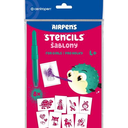 Obrázek Šablony pro foukací fixy Centropen 9996 - L / motivy pro holky
