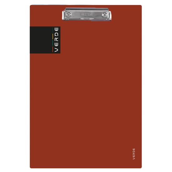 Obrázek z Podložka s klipem A4 VERDE - cihlová