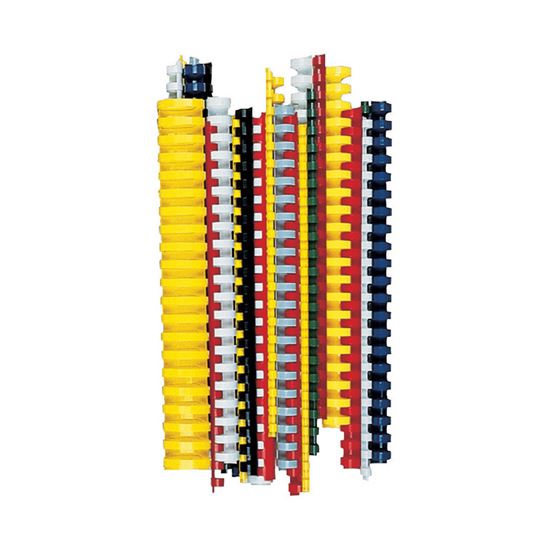 Obrázek z Hřbety pro kroužkovou vazbu - 12 mm / červená / 100 ks