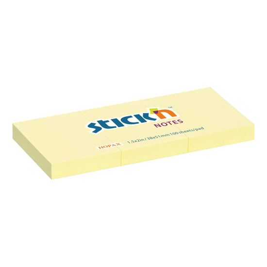 Obrázek z Samolepicí bločky Stick´n by Hopax žluté - 38 x 51 mm / 3 x 100 lístků