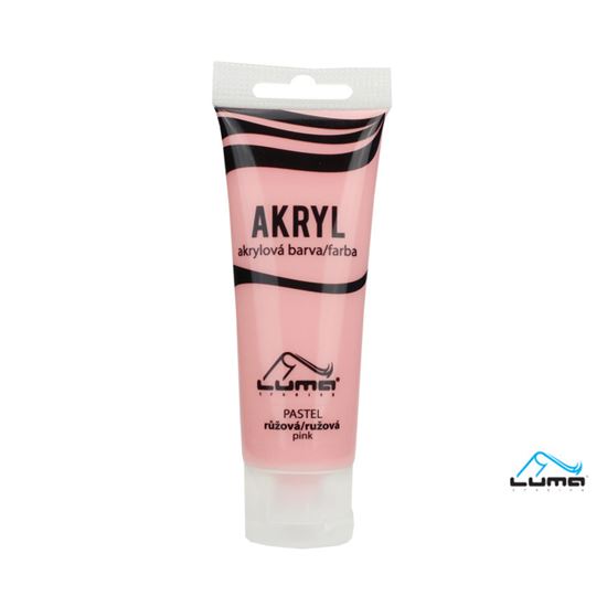 Obrázek z Akrylová barva LUMA - PASTEL / 75 ml / růžová