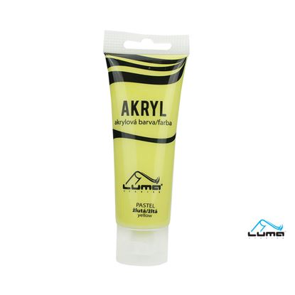 Obrázek Akrylová barva LUMA - PASTEL / 75 ml / žlutá