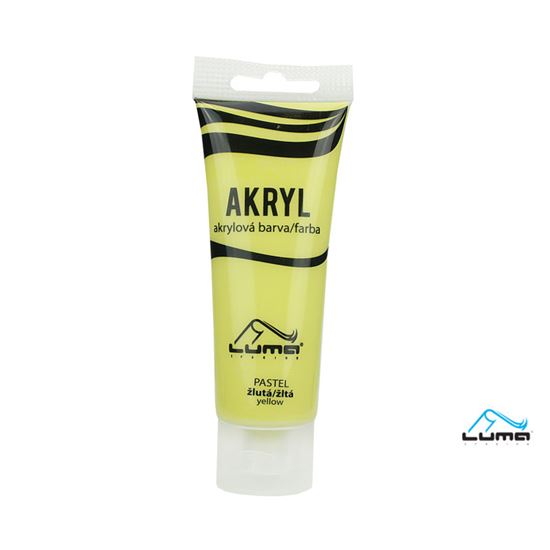Obrázek z Akrylová barva LUMA - PASTEL / 75 ml / žlutá