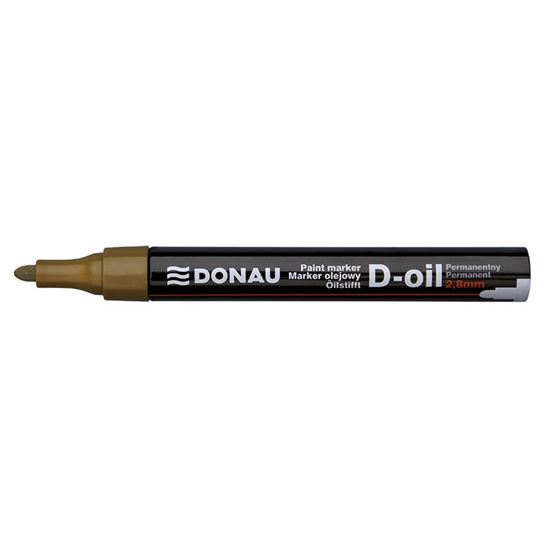 Obrázek z Popisovač olejový Donau D-oli - zlatá / 2,8 mm