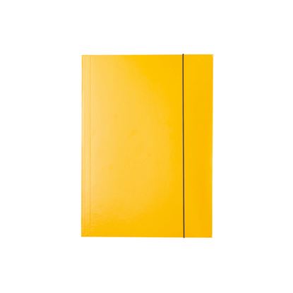 Obrázek Odkládací mapy kartonové s gumou - žlutá