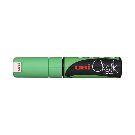 Obrázek z Popisovač křídový UNI Chalk Marker PWE-8K / fluo zelená