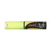 Obrázek z Popisovač křídový UNI Chalk Marker PWE-8K / fluo žlutá