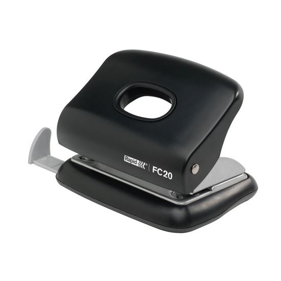 Obrázek z Kancelářský děrovač Rapid FC20 / černá - 20 listů