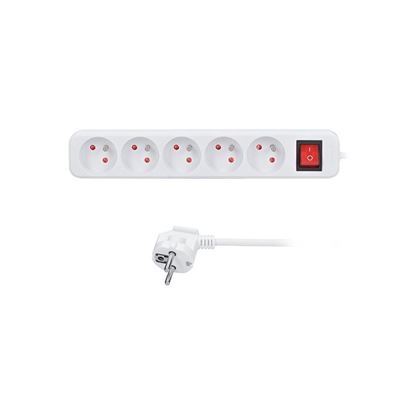 Obrázek Prodlužovací přívody s vypínačem - 5 zásuvek / 1,5 m
