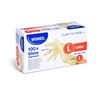 Obrázek z Ochranné rukavice latexové - nepudrované / velikost L / 100 ks