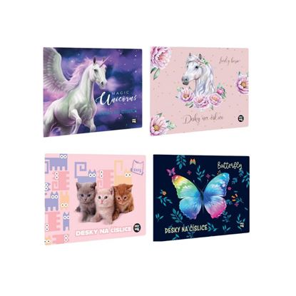 Obrázek Desky na číslice - mix pro holky