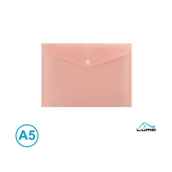 Obrázek z Spisové desky s drukem LUMA - A5 / pastelová oranžová