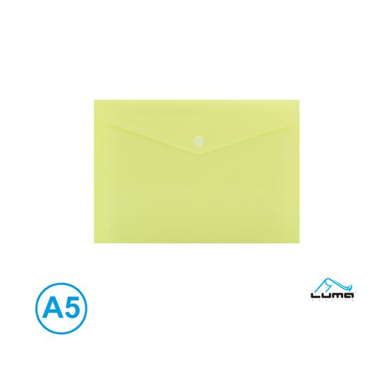 Obrázek z Spisové desky s drukem LUMA - A5 / pastelová žlutá