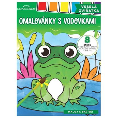 Obrázek Omalovánky s vodovkami CONCORDE - Veselá zvířátka