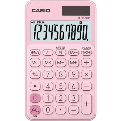 Obrázek Kalkulačka Casio SL 310UC kapesní - displej 10 míst / růžová