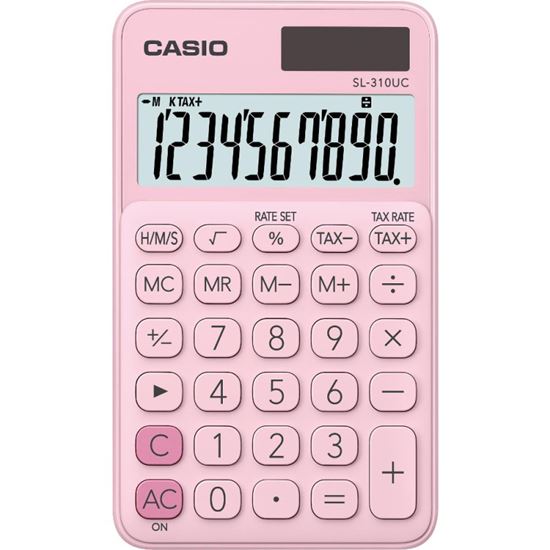 Obrázek z Kalkulačka Casio SL 310UC kapesní - displej 10 míst / růžová