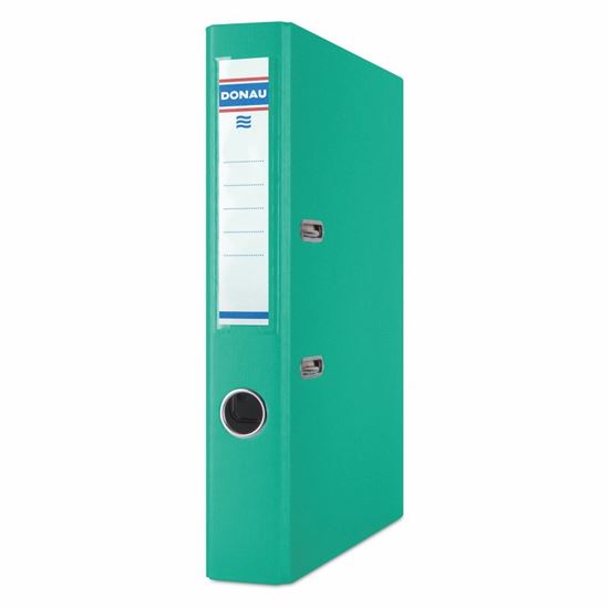 Obrázek z Pořadač A4 pákový Donau Master PP - hřbet 5 cm / tyrkysová