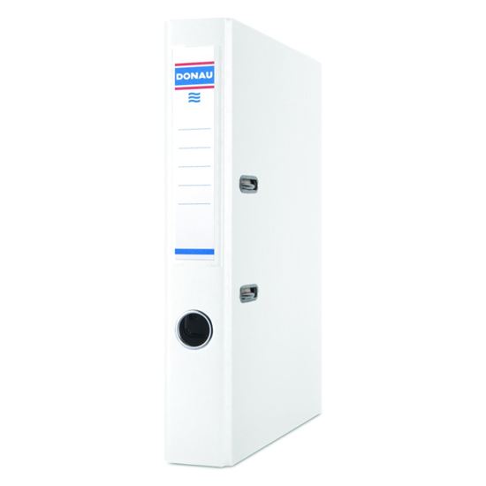 Obrázek z Pořadač A4 pákový Donau Master PP - hřbet 5 cm / bílá