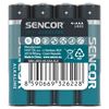 Obrázek z Baterie Sencor alkalická tužková AAA LR03 / 4 ks