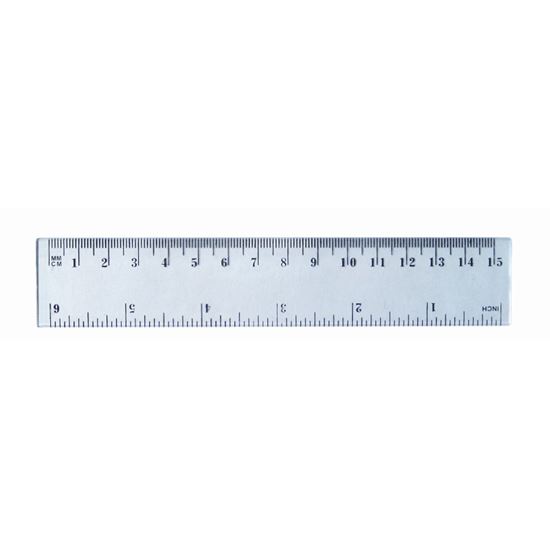 Obrázek z Pravítko 15 cm - transparentní