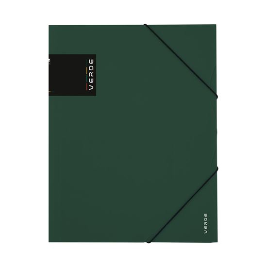 Obrázek z Spisové desky A4 VERDE s gumou - zelená