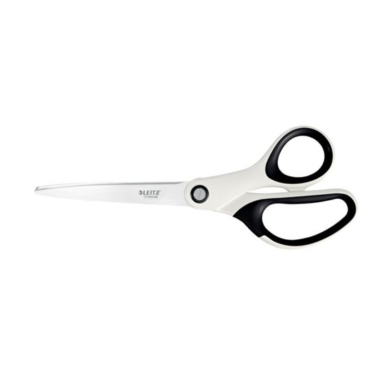 Obrázek z Nůžky Leitz WOW kancelářské titanové 20,5 cm / bílo-šedá