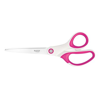 Obrázek Nůžky Leitz WOW kancelářské titanové 20,5 cm / bílo-růžová